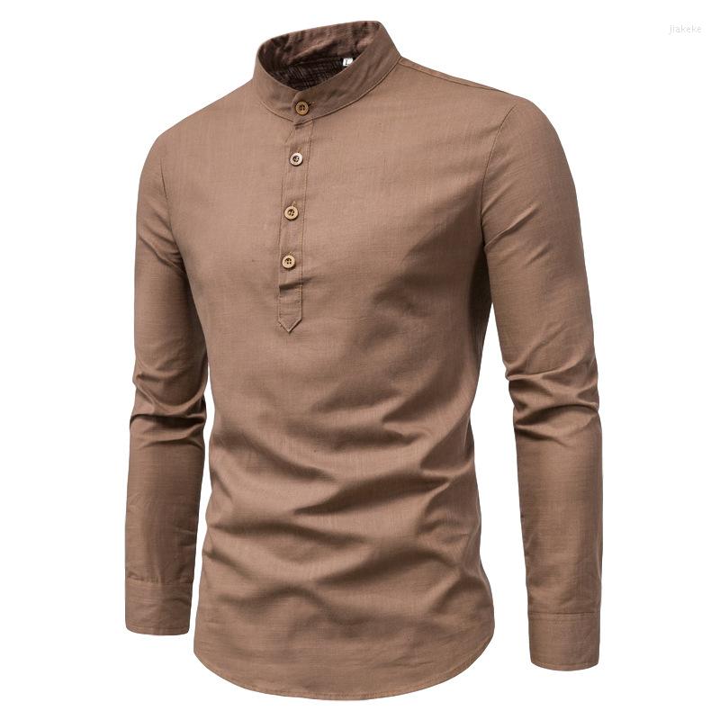 Men's Casual Shirts 2023 Summer Fashion Shirt Men's Slim Solid Symposcience Standing Cotton Maat Men Kai
Men's Casual Shirts 2023 Summer Fashion Shirt Men's Slim Solid Symposcience Standing Cotton Maat Men Kai