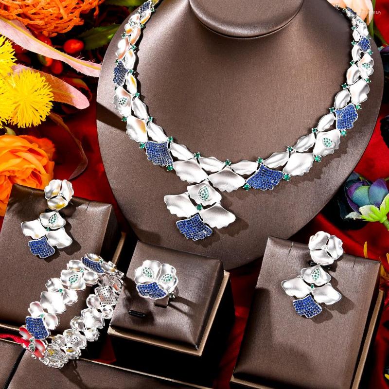 Necklace Earrings Set GODKI Flower Luxury 4pcs African Dubai Jewelry For Women Wedding Party Cubic Zircon Bridal, Picture shown
Necklace Earrings Set GODKI Flower Luxury 4pcs African Dubai Jewelry For Women Wedding Party Cubic Zircon Bridal, Picture shown