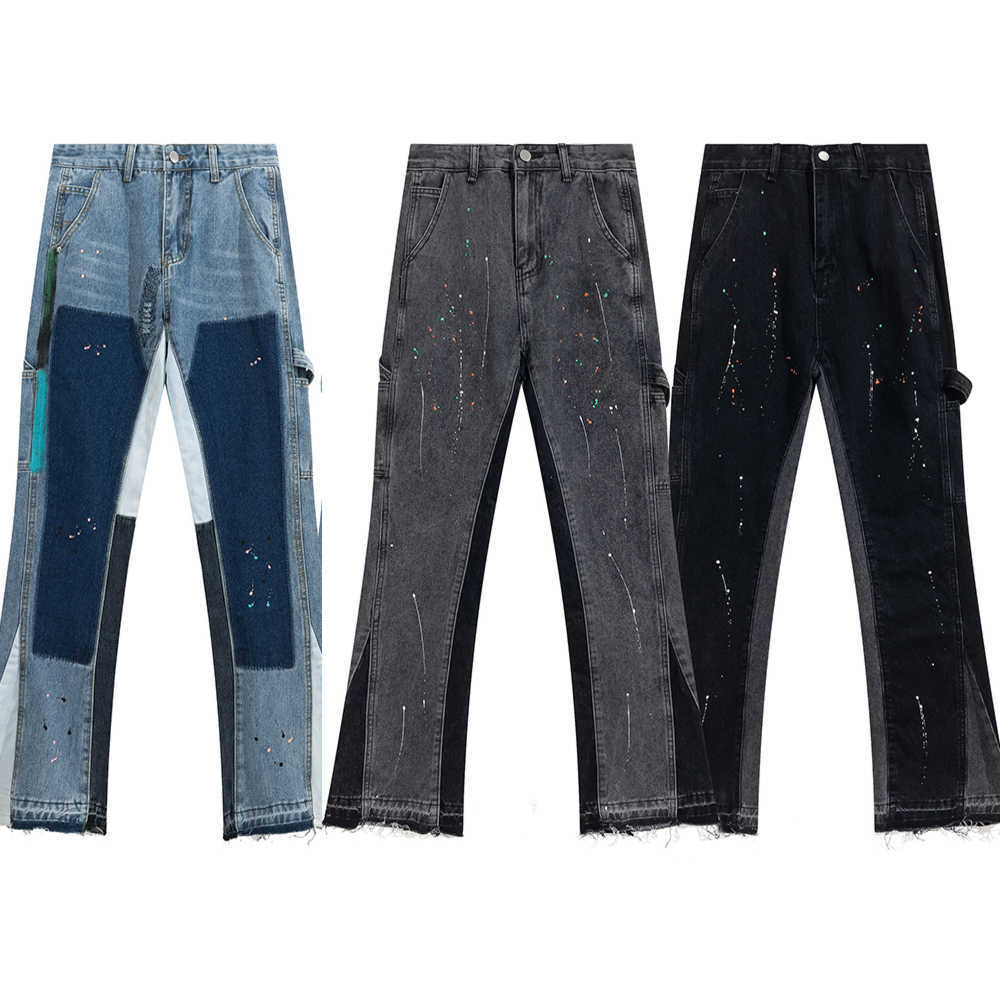 2023 High Quality New Fashion Mens Designer Splicing Jeans Ripped Denim Pants Luxury Hip Hop Distressed Galleryes Men Women Trousers
2023 High Quality New Fashion Mens Designer Splicing Jeans Ripped Denim Pants Luxury Hip Hop Distressed Galleryes Men Women Trousers