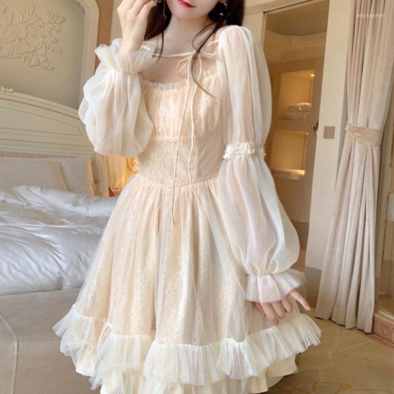 Casual Dresses 2023 Early Spring Fashion Dress Retro Luxury Designer French Fairy Lace Female Long Sleeve Sweet Girl, White
Casual Dresses 2023 Early Spring Fashion Dress Retro Luxury Designer French Fairy Lace Female Long Sleeve Sweet Girl, White