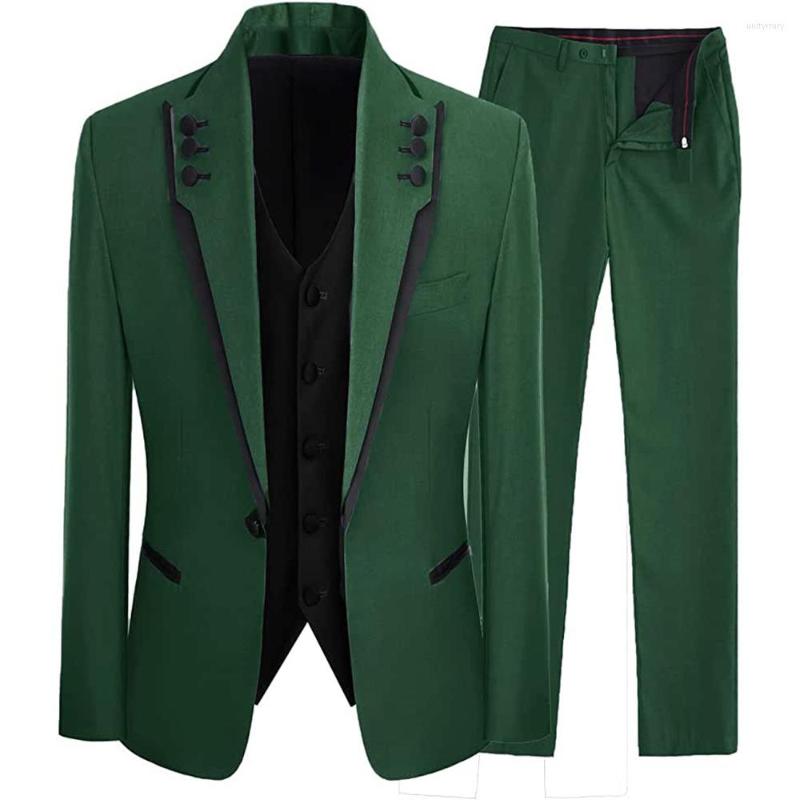 Men's Suits Men Balzer Terno Single Breasted Green Pants Jacket Black Vest Three Piece Slim Fit Wedding Outfit Costume Steampunk
Men's Suits Men Balzer Terno Single Breasted Green Pants Jacket Black Vest Three Piece Slim Fit Wedding Outfit Costume Steampunk