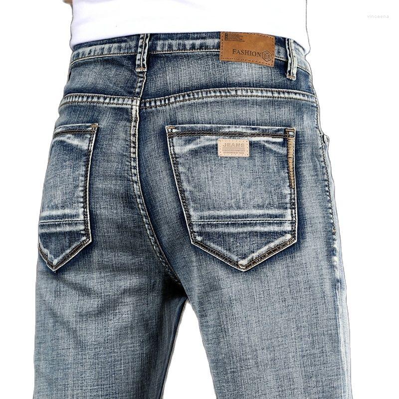 Men's Jeans 2023 Spring Summer Men's Vintage Blue Solid Color Elastic Classic Men Slim Fashion Denim Trousers Male -40, P311
Men's Jeans 2023 Spring Summer Men's Vintage Blue Solid Color Elastic Classic Men Slim Fashion Denim Trousers Male -40, P311