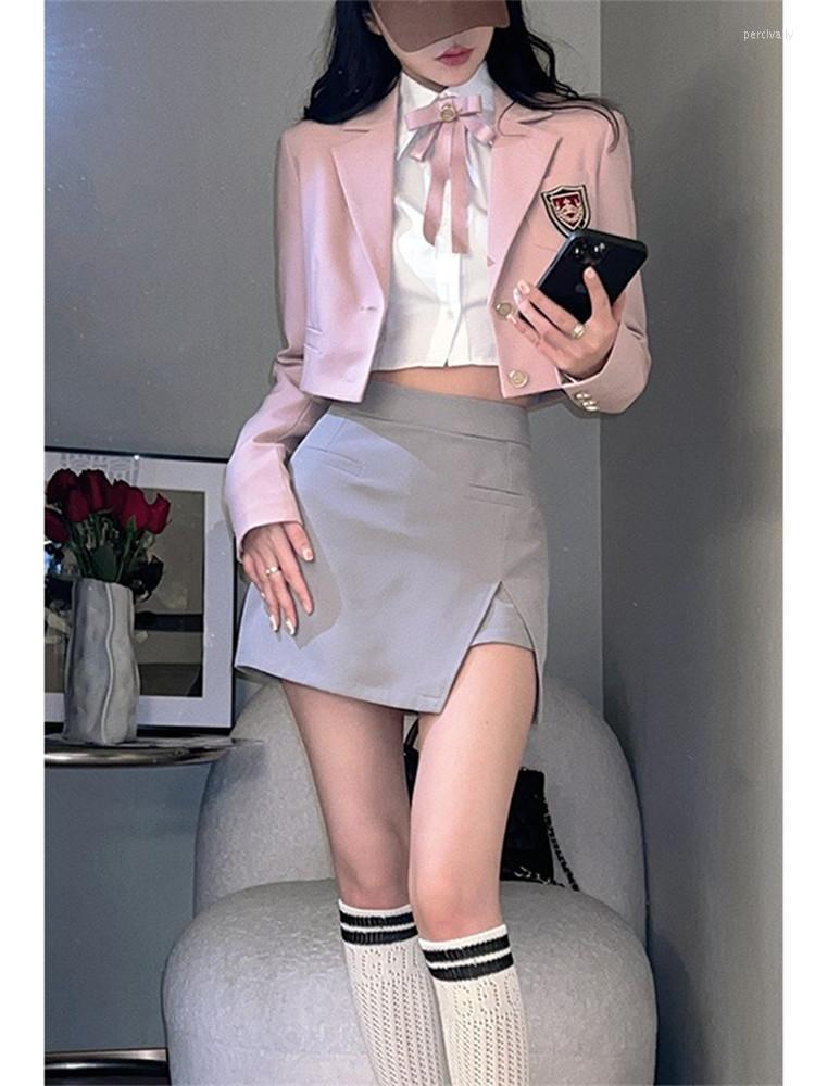 Work Dresses Sweet Girls Sexy Skirt Sets 2023 Fall Summer Pink Jacket Shirt Mini 3 Pieces Preppy Style Women 2 Piece Outfits, Shirt and tie
Work Dresses Sweet Girls Sexy Skirt Sets 2023 Fall Summer Pink Jacket Shirt Mini 3 Pieces Preppy Style Women 2 Piece Outfits, Shirt and tie