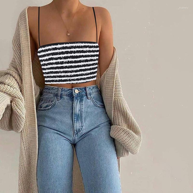 Women's Tanks Y2k Two Piece Outfits Black And White Striped Knit Furry Crop Top Mini Skirts For Womens Matching Sets
Women's Tanks Y2k Two Piece Outfits Black And White Striped Knit Furry Crop Top Mini Skirts For Womens Matching Sets