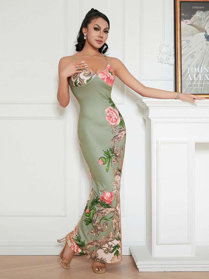 Casual Dresses Wsevypo Elegant Floral Print Spaghetti Strap Long Dress For Party Beach Vacation Women' Sleeveless Backless V Neck Sling, Green
Casual Dresses Wsevypo Elegant Floral Print Spaghetti Strap Long Dress For Party Beach Vacation Women' Sleeveless Backless V Neck Sling, Green
