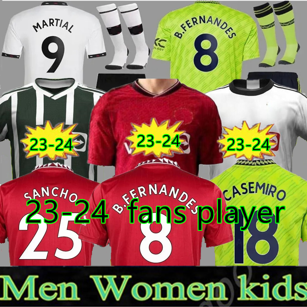 SANCHO 22 23 24 soccer jerseys Antony Martinez RASHFORD Casemiro Eriksen 2023 2024 football shirt fans player MANS UTDs MARTIAL B. FERNANDES MANCHESTERS men kids kit, 23-24 away
SANCHO 22 23 24 soccer jerseys Antony Martinez RASHFORD Casemiro Eriksen 2023 2024 football shirt fans player MANS UTDs MARTIAL B. FERNANDES MANCHESTERS men kids kit, 23-24 away
