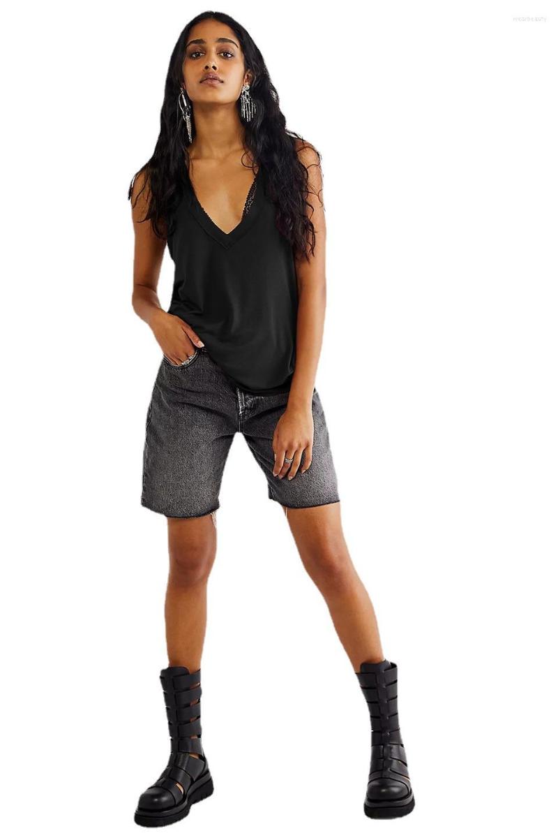 Women's Tanks 2023 Fashion V-neck Loose Women's Vest Breathable Comfortable Sleeveless Summer Outerwear Top Tank Free Shiping, 05
Women's Tanks 2023 Fashion V-neck Loose Women's Vest Breathable Comfortable Sleeveless Summer Outerwear Top Tank Free Shiping, 05