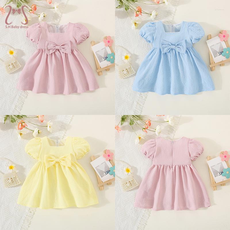 Girl Dresses Solid Color Birthday Party Baby Princess Evening Summer Kids Bowknot Puff Sleeves Children Clothes 0 To 3 Y Toddler, Blue
Girl Dresses Solid Color Birthday Party Baby Princess Evening Summer Kids Bowknot Puff Sleeves Children Clothes 0 To 3 Y Toddler, Blue