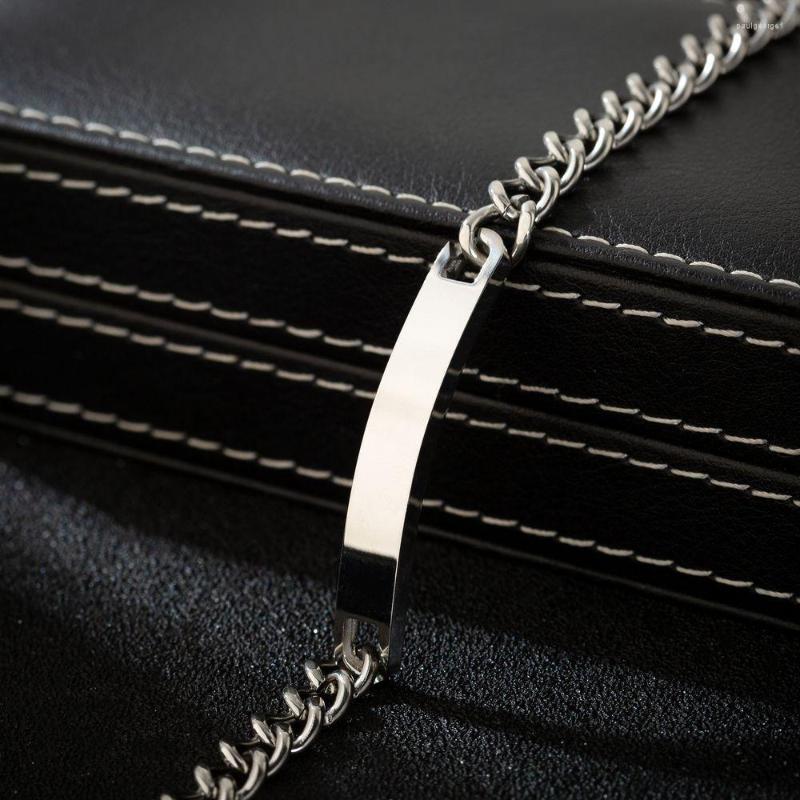 Charm Bracelets 1pcs Steel Color Link Blank Jewerly Women Stainless For Men ID Bangle Lovers Couple Gift Jewelry Wholesale Supply
Charm Bracelets 1pcs Steel Color Link Blank Jewerly Women Stainless For Men ID Bangle Lovers Couple Gift Jewelry Wholesale Supply
