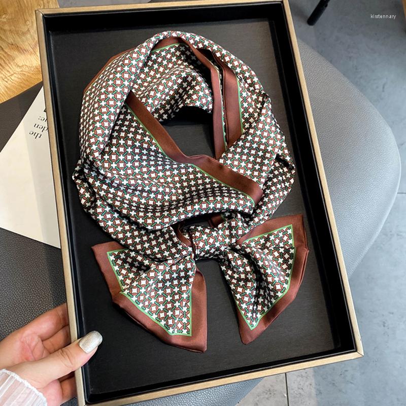 Scarves Elegant Plaid Silk Skinny Scarf Women Fashion Hair Bands Ribbon Bandana Neck Scarfs Ladies Headband Wrist Wraps Foulard 2023
Scarves Elegant Plaid Silk Skinny Scarf Women Fashion Hair Bands Ribbon Bandana Neck Scarfs Ladies Headband Wrist Wraps Foulard 2023