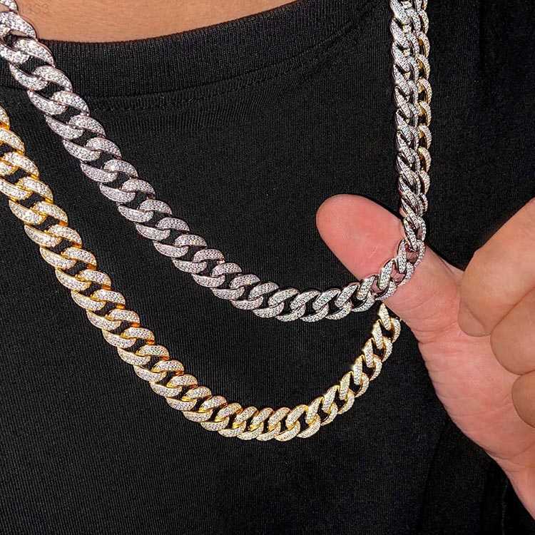 Men Best Gift Hip Hop 12mm 925 Sterling Silver Diamond Custom Moissanite Necklace Cuban Link
Men Best Gift Hip Hop 12mm 925 Sterling Silver Diamond Custom Moissanite Necklace Cuban Link
