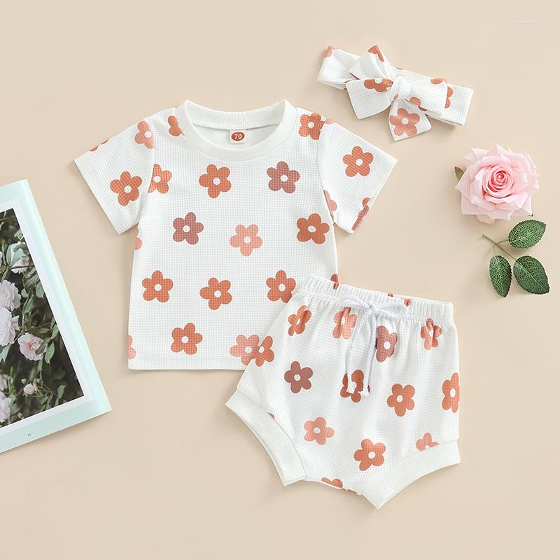 Clothing Sets CitgeeSummer Infant Baby Girl Outfits Short Sleeve Floral Tops Tie Front Shorts Headband Set Clothes, Picture shown
Clothing Sets CitgeeSummer Infant Baby Girl Outfits Short Sleeve Floral Tops Tie Front Shorts Headband Set Clothes, Picture shown