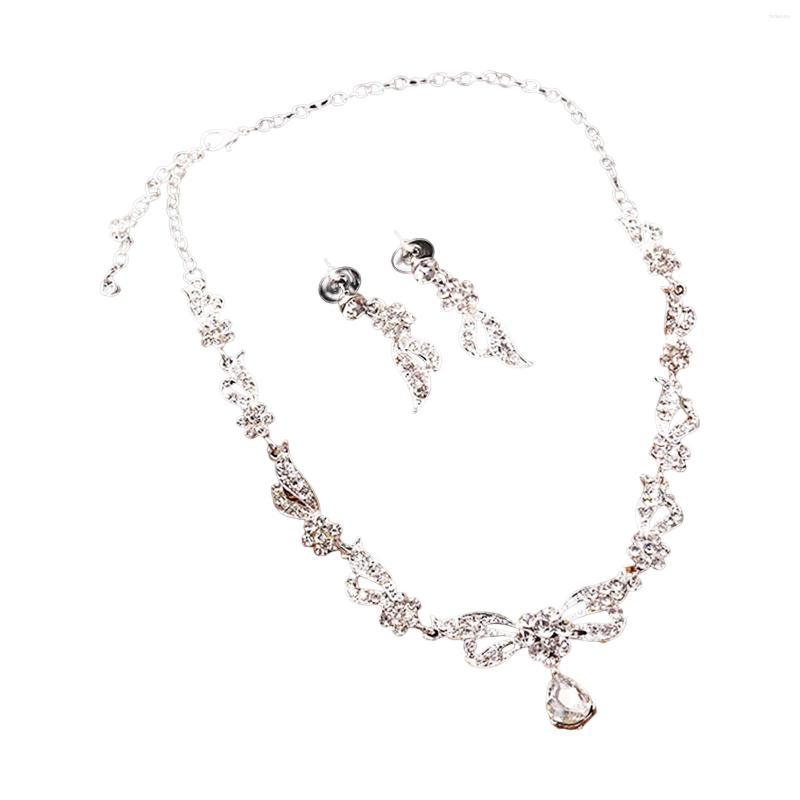 Necklace Earrings Set Bride Earring Jewelry Hypoallergenic Alloy Material For Brides Bridesmaid Costume Accessories, Picture shown
Necklace Earrings Set Bride Earring Jewelry Hypoallergenic Alloy Material For Brides Bridesmaid Costume Accessories, Picture shown