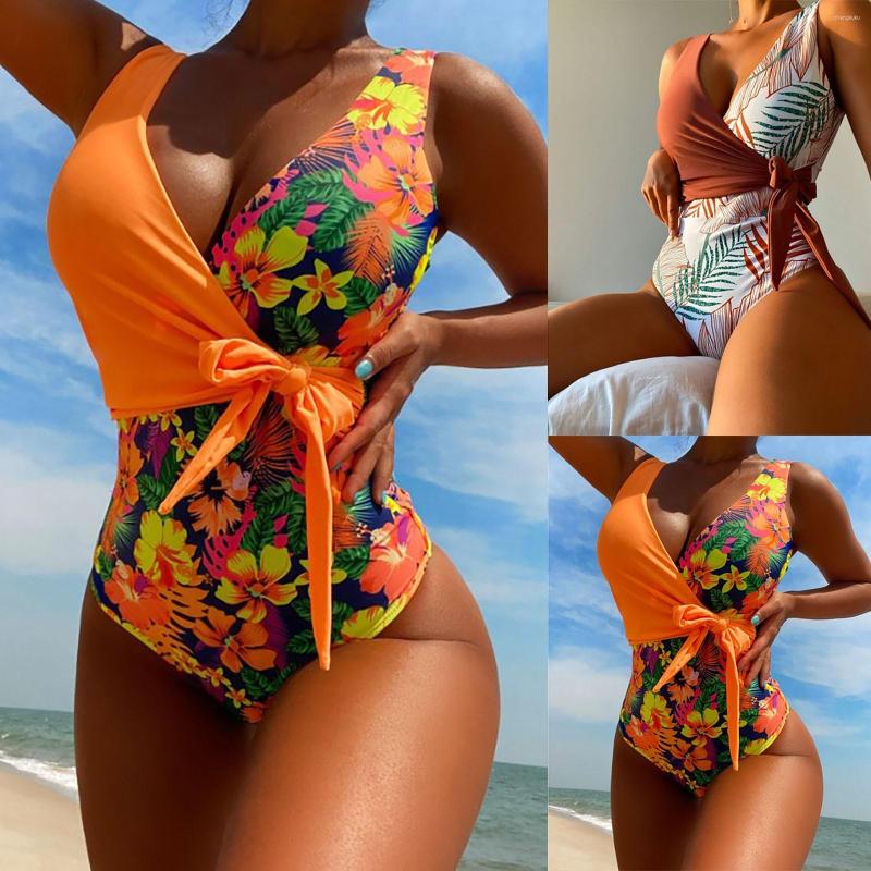 Women' Swimwear Women' One-Piece Fashion Bikini Colorful Swimsuit Women Bandage Summer Beach With Chest Pad Without Steel Bra, Coffee
Women' Swimwear Women' One-Piece Fashion Bikini Colorful Swimsuit Women Bandage Summer Beach With Chest Pad Without Steel Bra, Coffee