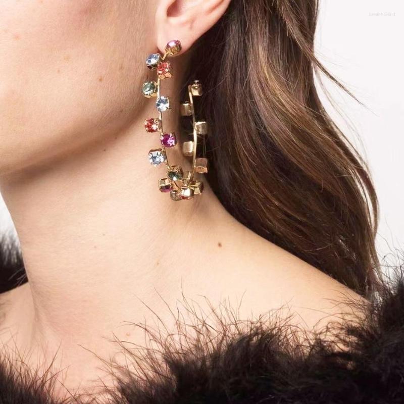 Hoop Earrings Design Rhinestone Gems For Women Fashion Jewelry Gorgeous Daily Ladys' Statement Accessories
Hoop Earrings Design Rhinestone Gems For Women Fashion Jewelry Gorgeous Daily Ladys' Statement Accessories