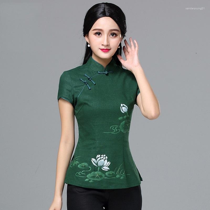 Ethnic Clothing Chinese Style Women'S Summer 2023 Hanfu Cheongsam Blouse And Top Women Tangsuit Shirt Vintage Ladies Tops 11112
Ethnic Clothing Chinese Style Women'S Summer 2023 Hanfu Cheongsam Blouse And Top Women Tangsuit Shirt Vintage Ladies Tops 11112