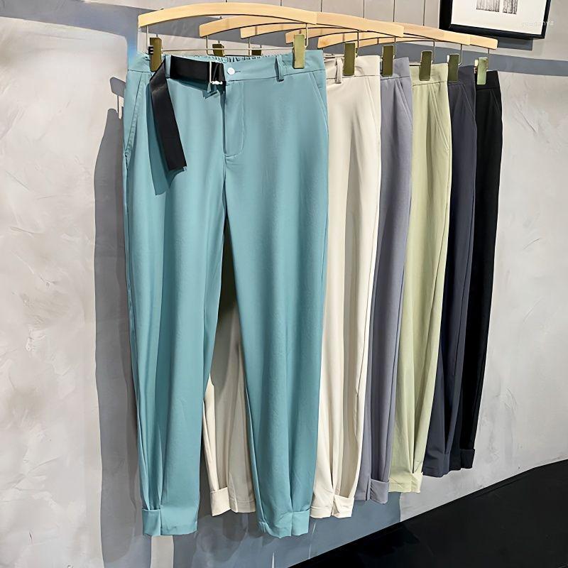 Men's Pants 2023 Summer Fashion Men's Button Ankle Length Casual Suit Pant Korean Style Regular Fit Solid Luxury Trousers I64, Black
Men's Pants 2023 Summer Fashion Men's Button Ankle Length Casual Suit Pant Korean Style Regular Fit Solid Luxury Trousers I64, Black