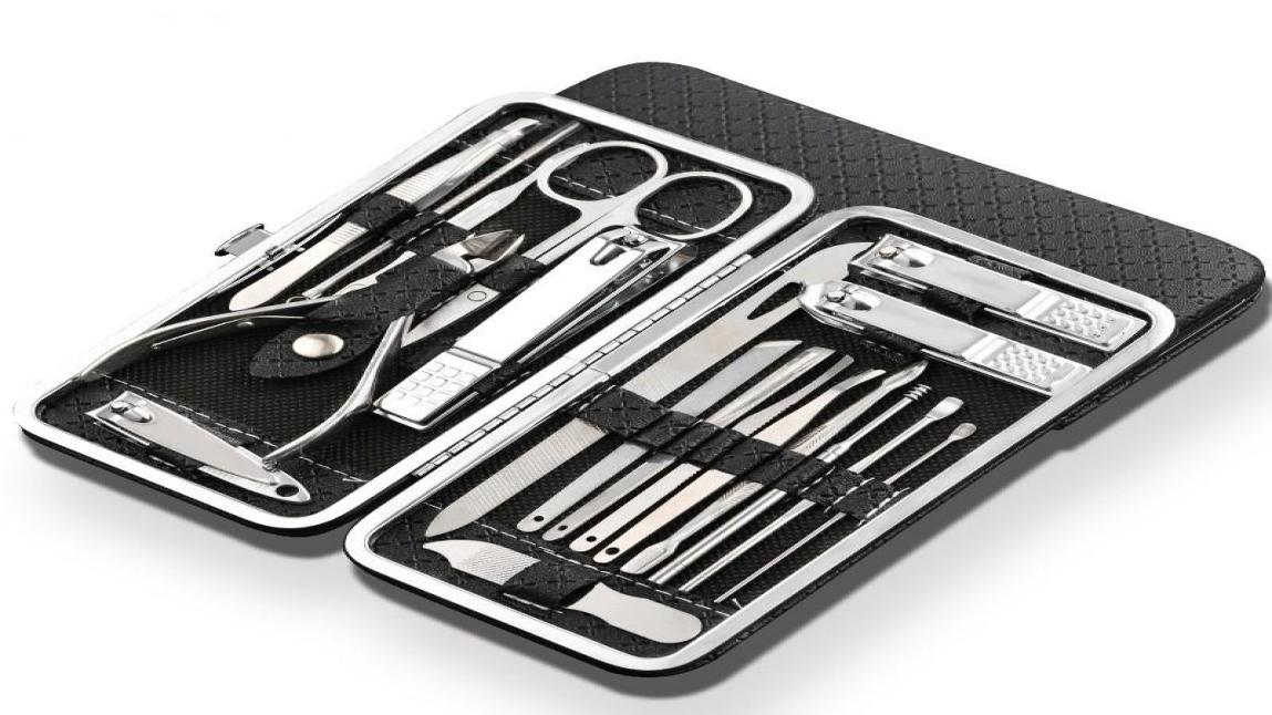 Nail Art Kits Qmake 19 In 1 Stainless Steel Manicure Set Professional Clipper Kit Of Pedicure Tools Ingrown ToeNail TrimmerNail9061516
Nail Art Kits Qmake 19 In 1 Stainless Steel Manicure Set Professional Clipper Kit Of Pedicure Tools Ingrown ToeNail TrimmerNail9061516