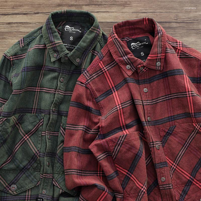 Men's Casual Shirts Autumn Japanese Retro Long Sleeve Lapel Cargo Plaid Shirt Men's Fashion Pure Cooton Washed Business Multi-pocket, Green
Men's Casual Shirts Autumn Japanese Retro Long Sleeve Lapel Cargo Plaid Shirt Men's Fashion Pure Cooton Washed Business Multi-pocket, Green