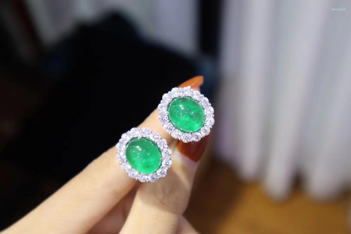 Stud Earrings Pirmiana Fashion 925 Sterling Silver 17x19mm Cabochon Green Cubic Zirconia Ear Studs For Women
Stud Earrings Pirmiana Fashion 925 Sterling Silver 17x19mm Cabochon Green Cubic Zirconia Ear Studs For Women