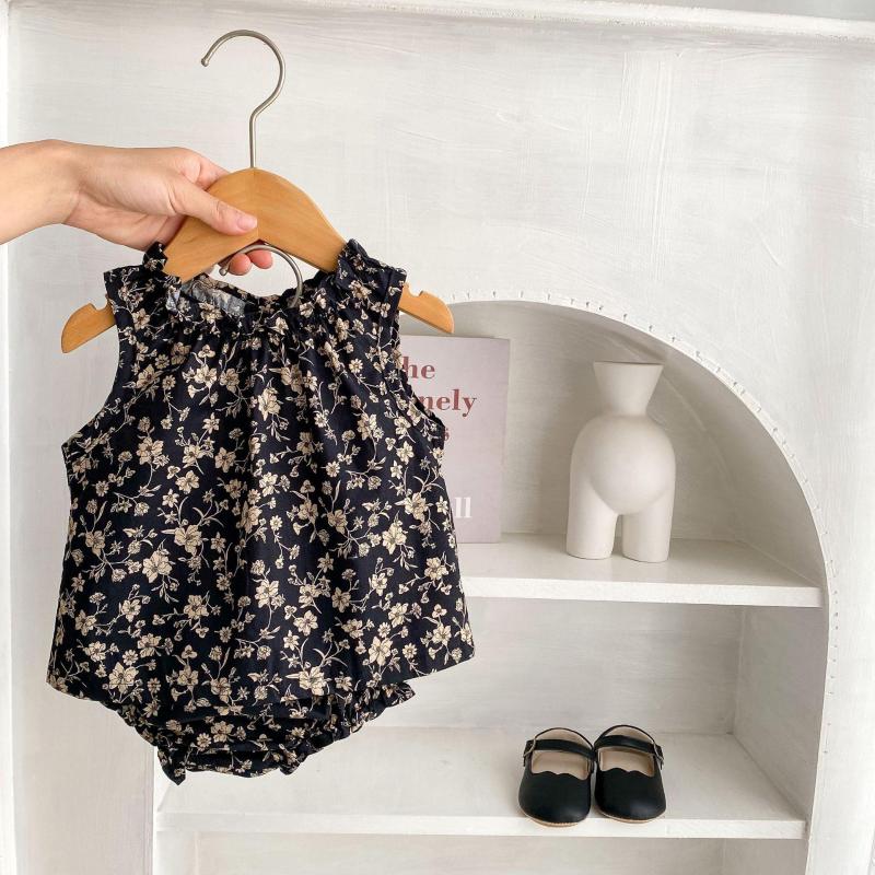 Clothing Sets Summer Infants Girls Clothes Floral Collar Sleeveless Pullover Top Fart-Packed Shorts Pants Suit 0-3T Set, Picture shown
Clothing Sets Summer Infants Girls Clothes Floral Collar Sleeveless Pullover Top Fart-Packed Shorts Pants Suit 0-3T Set, Picture shown