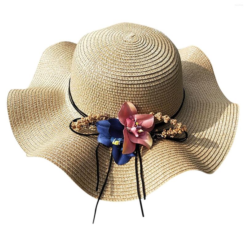 Wide Brim Hats Bohemian Beach Straw Hat For Women Outdoor Large Sun Visor Gorras Flower Decorative Summer Sunbonnet Sombrero, Yellow
Wide Brim Hats Bohemian Beach Straw Hat For Women Outdoor Large Sun Visor Gorras Flower Decorative Summer Sunbonnet Sombrero, Yellow