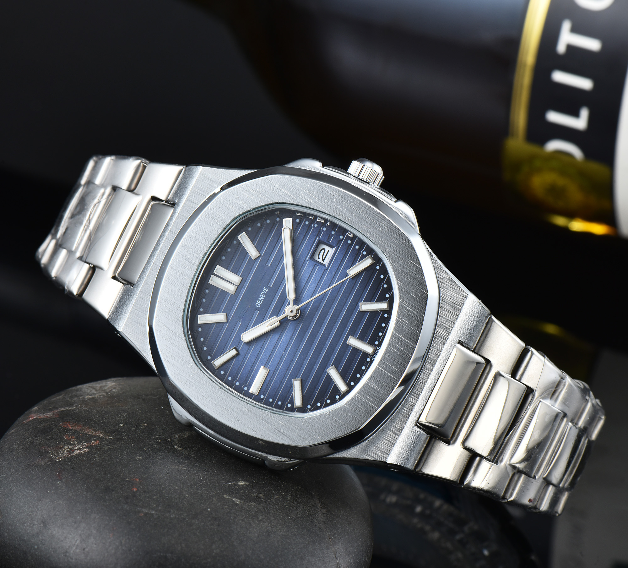 Mens Watches Patekity Quartz Movement Watches Designer Wrist Watch Men Luxury Brand commerce Wristwatches Metal Strap Women's Watches
Mens Watches Patekity Quartz Movement Watches Designer Wrist Watch Men Luxury Brand commerce Wristwatches Metal Strap Women's Watches