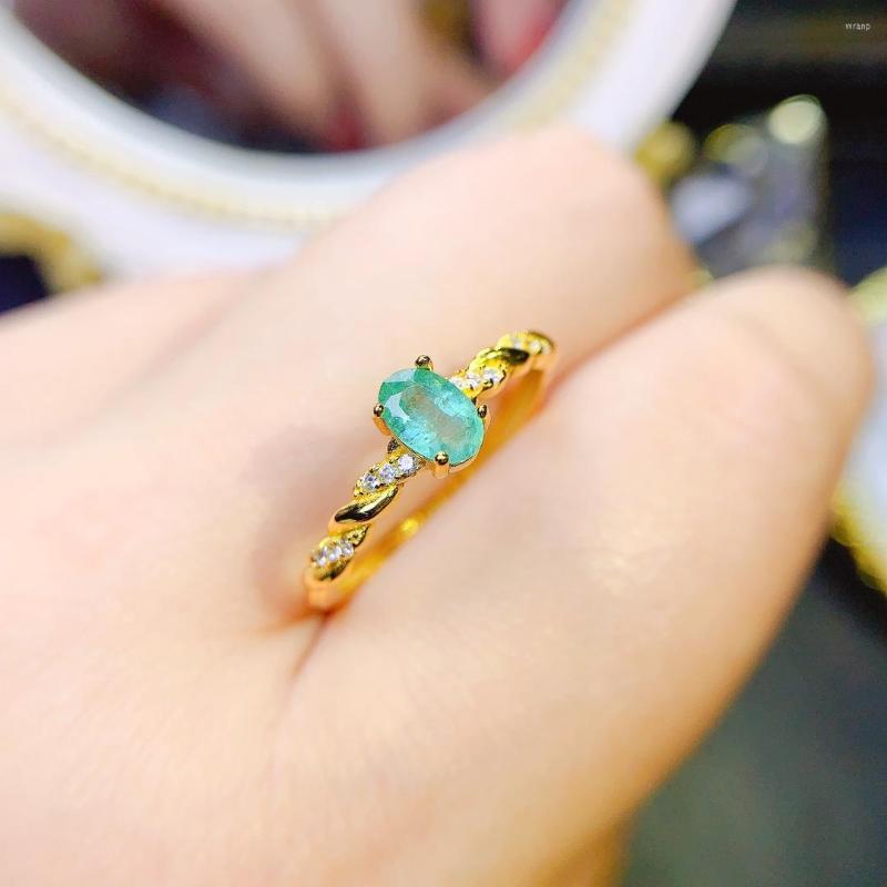 Cluster Rings Natural Emerald Ring 925 Silver Certified 4x6mm Green Gemstone Pretty Girl Gift
Cluster Rings Natural Emerald Ring 925 Silver Certified 4x6mm Green Gemstone Pretty Girl Gift
