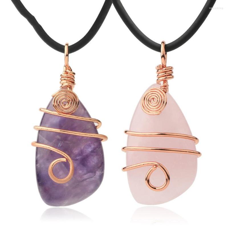 Pendant Necklaces Irregular Natural Stone Multi-Color Crystal Wire Wrapped Charm Necklace Energy Healing Jewelry Gifts
Pendant Necklaces Irregular Natural Stone Multi-Color Crystal Wire Wrapped Charm Necklace Energy Healing Jewelry Gifts