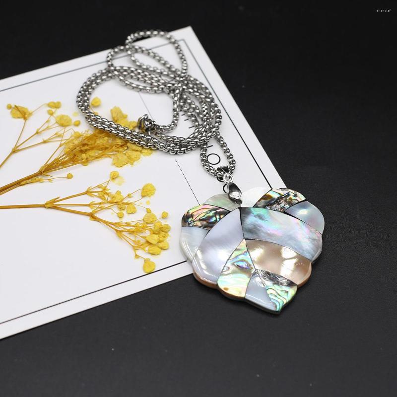 Pendant Necklaces Natural Shell Necklace Heart Shape Abalone White Black Stainless Steel Chain Charms For Jewelry Party Gift
Pendant Necklaces Natural Shell Necklace Heart Shape Abalone White Black Stainless Steel Chain Charms For Jewelry Party Gift