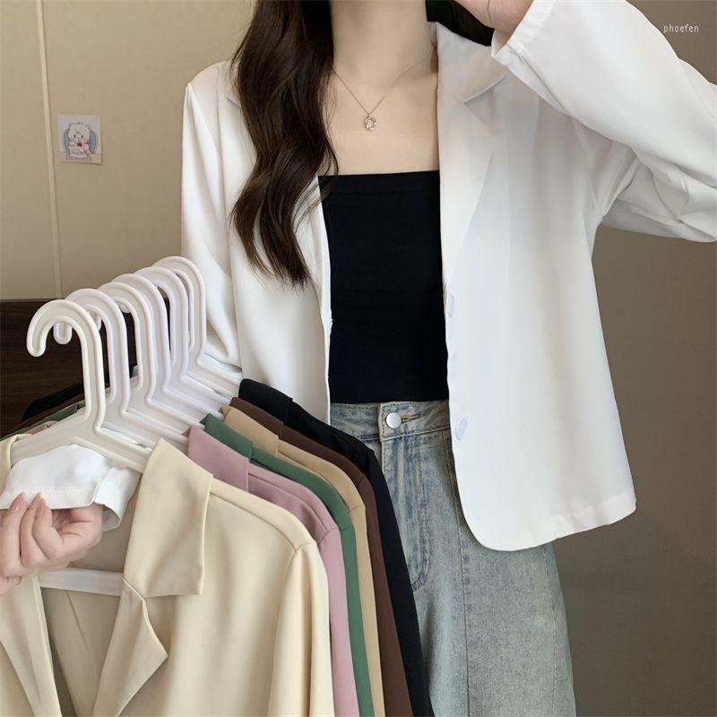 Women's Suits Lucyever Summer Thin Cropped Blazers Women Korean Style All-Match Single-Breasted Coats Female Solid Temperament Jacket, Black
Women's Suits Lucyever Summer Thin Cropped Blazers Women Korean Style All-Match Single-Breasted Coats Female Solid Temperament Jacket, Black