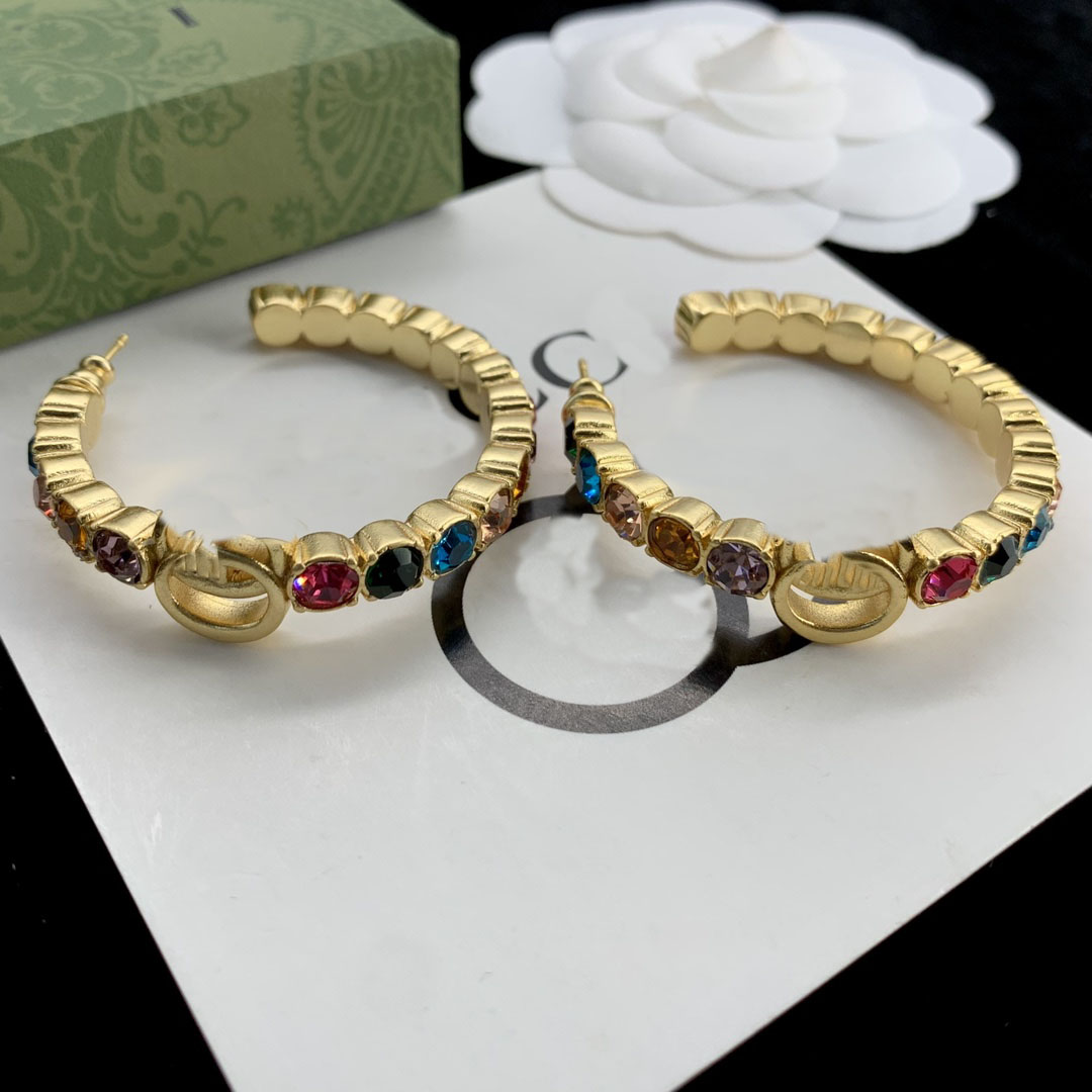 Luxury Gold Stud Earrings Designer For Women Hoop Earrings Stud Alphabet Earrings Jewelry Box Set Valentine's Day Gift Engagement
Luxury Gold Stud Earrings Designer For Women Hoop Earrings Stud Alphabet Earrings Jewelry Box Set Valentine's Day Gift Engagement