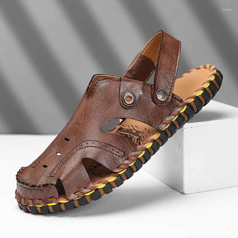 Sandals 2023 Man Genuine Leather Men's Summer Outdoor Non-slip Hiking Trekking Shoes For Men Beach Slippers Casual Sneakers, Khaki
Sandals 2023 Man Genuine Leather Men's Summer Outdoor Non-slip Hiking Trekking Shoes For Men Beach Slippers Casual Sneakers, Khaki