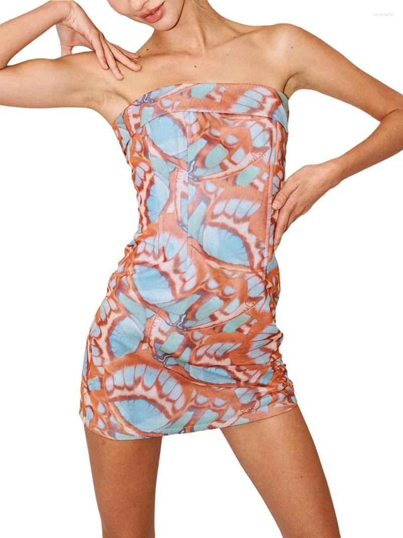 Casual Dresses Women Mini Dress Off Shoulder Sleeveless Floral Print Sexy Y2k Short Tube Cut Out For Summer Club Party, Blue-a1
Casual Dresses Women Mini Dress Off Shoulder Sleeveless Floral Print Sexy Y2k Short Tube Cut Out For Summer Club Party, Blue-a1