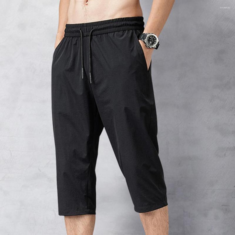 Men's Pants Solid Color Capri Elastic Waist Men Drawstring 3/4 Length Cropped Trousers Sweatpants, Light grey
Men's Pants Solid Color Capri Elastic Waist Men Drawstring 3/4 Length Cropped Trousers Sweatpants, Light grey