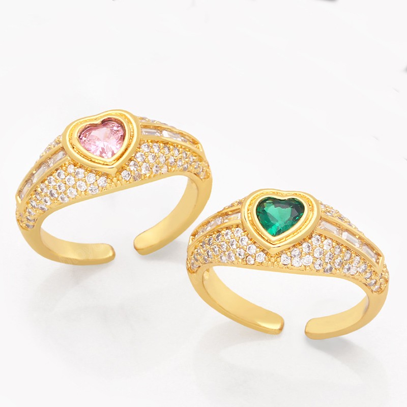 Romantic Pink Love Heart Wedding Rings Exquisite Gold Color Adjustable Geometry Finger Rings For Women Fine Jewelry Gifts
Romantic Pink Love Heart Wedding Rings Exquisite Gold Color Adjustable Geometry Finger Rings For Women Fine Jewelry Gifts