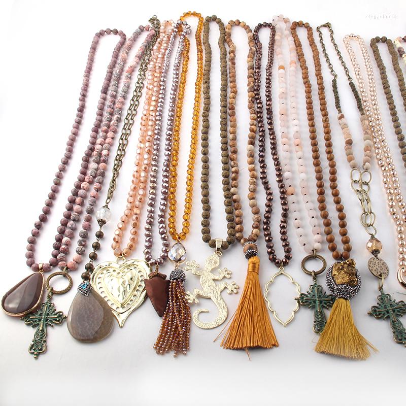 Pendant Necklaces Wholesale Fashion Mix Color Brown Necklace Handmade Women Jewelry 20pc
Pendant Necklaces Wholesale Fashion Mix Color Brown Necklace Handmade Women Jewelry 20pc