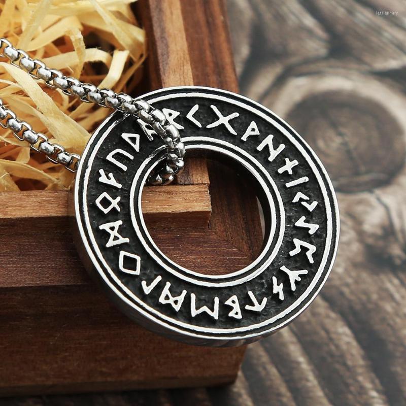 Chains Round Vintage Nordic Runes Pendant Fashion Stainless Steel Viking Amulet Necklace Unisex Biker Jewelry Gifts Drop
Chains Round Vintage Nordic Runes Pendant Fashion Stainless Steel Viking Amulet Necklace Unisex Biker Jewelry Gifts Drop