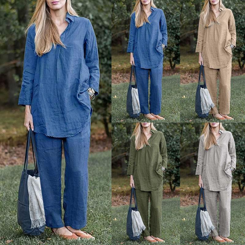 Gym Clothing Ladies Loose Lapel Long Sleeve Shirt Wide Leg Solid Color Elegant Casual Graduation Outfit Wedding Pant Suits For Women, Blue
Gym Clothing Ladies Loose Lapel Long Sleeve Shirt Wide Leg Solid Color Elegant Casual Graduation Outfit Wedding Pant Suits For Women, Blue