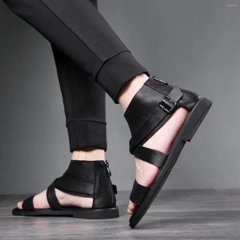 Sandals Summer Men Gladiators Lace Up Buckle Leather Casual Shoes Breathable Beach Outdoor Slippers Black Plus Size
Sandals Summer Men Gladiators Lace Up Buckle Leather Casual Shoes Breathable Beach Outdoor Slippers Black Plus Size