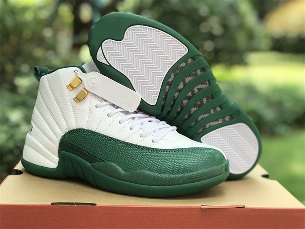 Authentic 12 PE Ray Allen Basketball Shoes 12s Real Carbon Fiber White Green 136001-063 Mens Trainer Sports Sneakers, #1
Authentic 12 PE Ray Allen Basketball Shoes 12s Real Carbon Fiber White Green 136001-063 Mens Trainer Sports Sneakers, #1