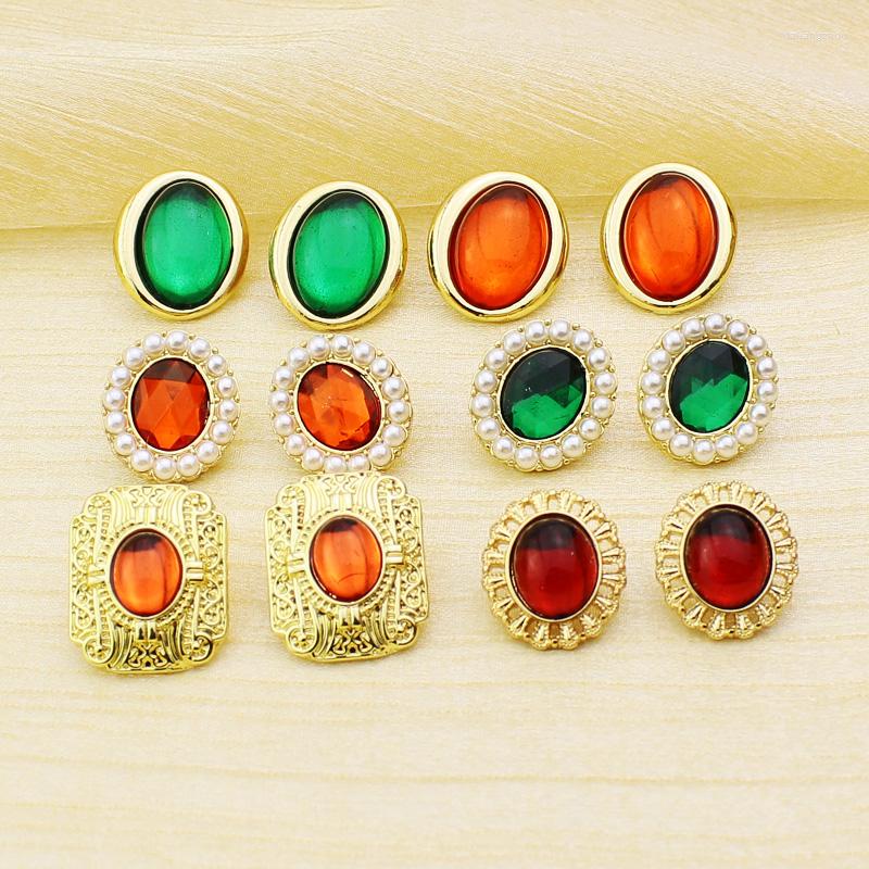 Stud Earrings Jewelry Medieval Metallic Turquoise Resin Female Niche Design Restoring Ancient Ways
Stud Earrings Jewelry Medieval Metallic Turquoise Resin Female Niche Design Restoring Ancient Ways