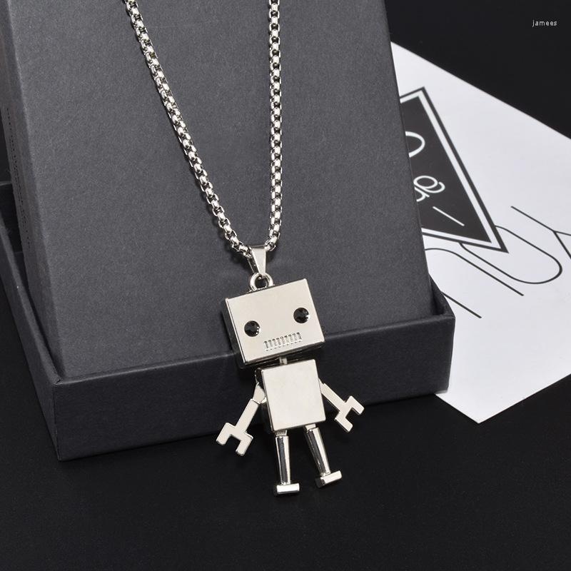 Pendant Necklaces Cute Roboter Punk Hip-Hop Necklace For Men Male Gift Hip Hop Jewelry Long Chain Sweater
Pendant Necklaces Cute Roboter Punk Hip-Hop Necklace For Men Male Gift Hip Hop Jewelry Long Chain Sweater