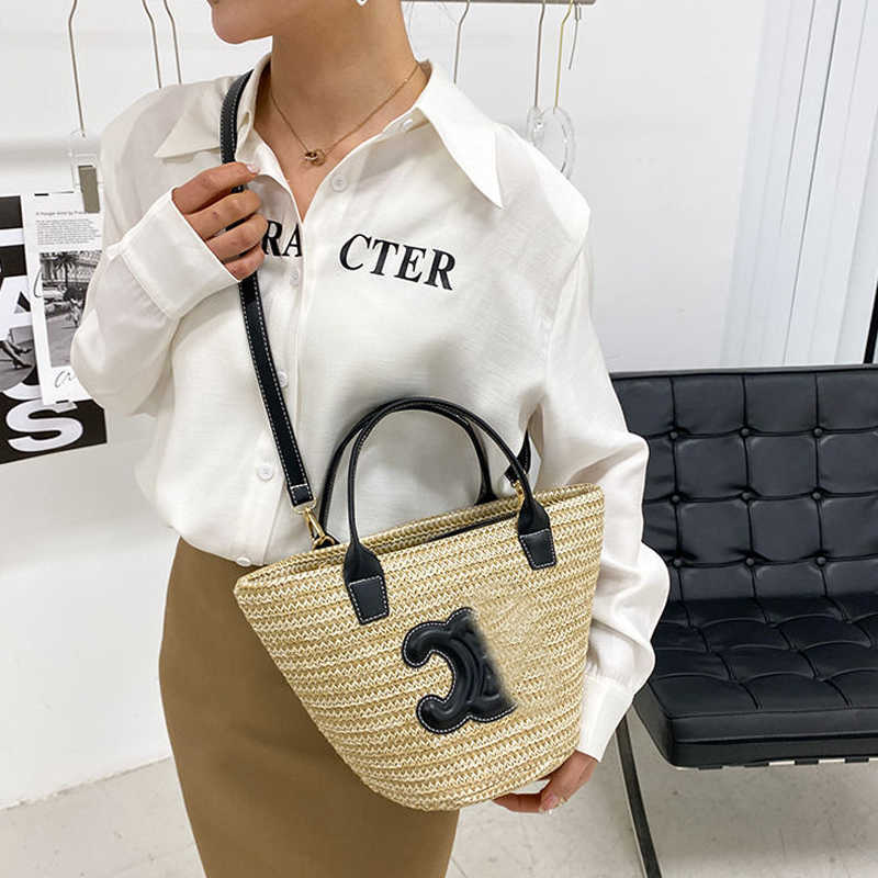 Designer Bag Fashion Handbags Basket Bag Women's Summer Beach Bag Straw Bag Shopping Bag Totes Woven Large Crossbody Bags Lady Shoulder Bag, #4 
Designer Bag Fashion Handbags Basket Bag Women's Summer Beach Bag Straw Bag Shopping Bag Totes Woven Large Crossbody Bags Lady Shoulder Bag, #4