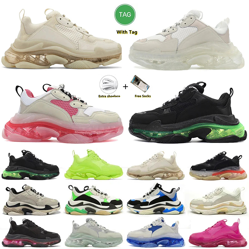 2023 Triple S shoes designer mens womens casual shoe platform sneaker clear sole black white grey red pink blue Royal Neon Green trainers Tennis for men and women, Item#25
2023 Triple S shoes designer mens womens casual shoe platform sneaker clear sole black white grey red pink blue Royal Neon Green trainers Tennis for men and women, Item#25