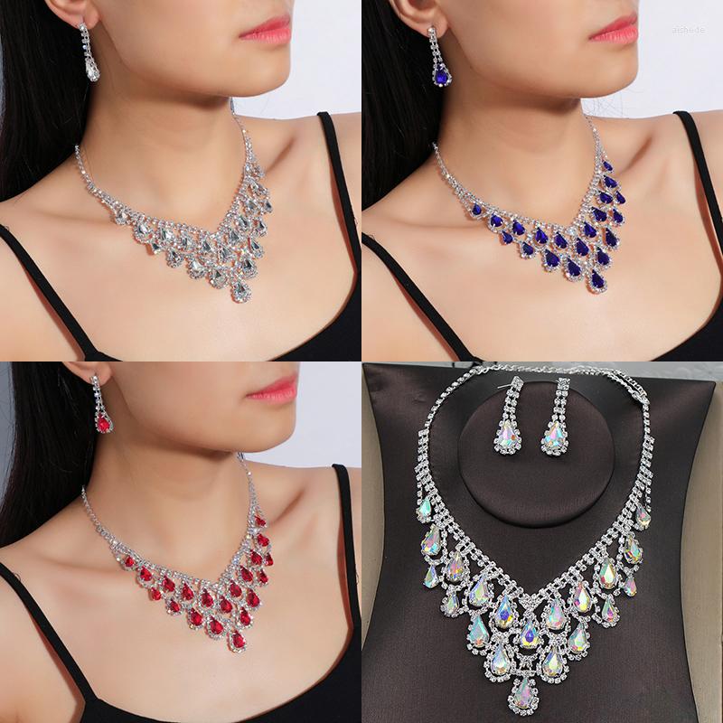 Necklace Earrings Set ZANLLOY Bridal Wedding Crystal Jewelry Ladies Bridesmaid Exquisite High-End Accessories, Picture shown
Necklace Earrings Set ZANLLOY Bridal Wedding Crystal Jewelry Ladies Bridesmaid Exquisite High-End Accessories, Picture shown