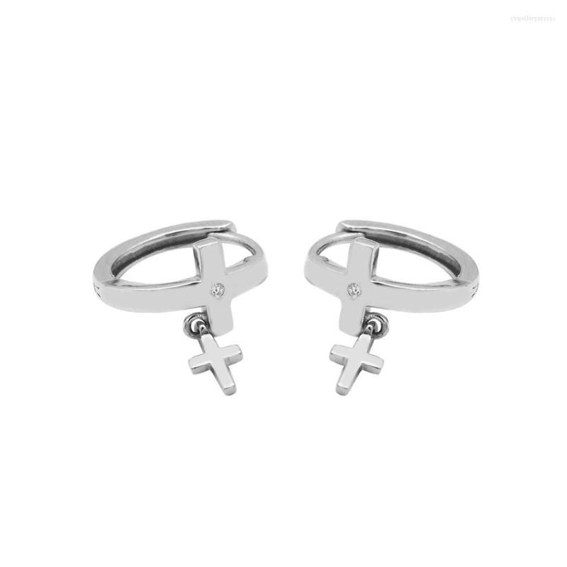 Stud Earrings S925 Sterling Silver Personality Cross Simple Temperament Female Jewelry
Stud Earrings S925 Sterling Silver Personality Cross Simple Temperament Female Jewelry