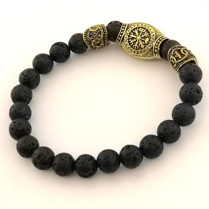 Charm Bracelets Nordic Viking Compass Rune Amulet Bracelet Fashionable Men And Women Volcanic Stone Energy
Charm Bracelets Nordic Viking Compass Rune Amulet Bracelet Fashionable Men And Women Volcanic Stone Energy