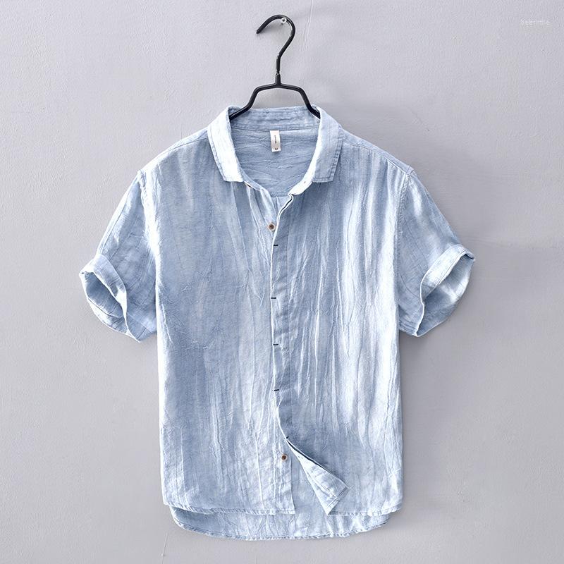 Men's Casual Shirts Men Short Sleeve Single Breasted Turn Down Collar High Quality Linen Japan Slim Fit Minimalist Business Style Tops, White
Men's Casual Shirts Men Short Sleeve Single Breasted Turn Down Collar High Quality Linen Japan Slim Fit Minimalist Business Style Tops, White
