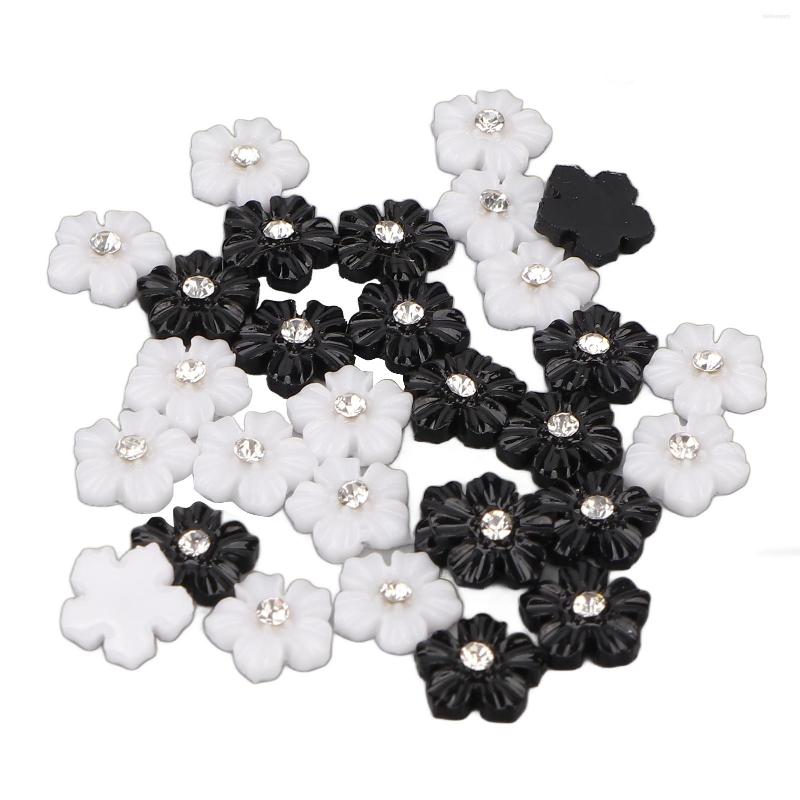 Nail Gel Ornaments Lightweight Beautiful Safe Resin 1 Bag Black White 5 Petal Flower DIY 3D Decorations For Salon, Picture shown
Nail Gel Ornaments Lightweight Beautiful Safe Resin 1 Bag Black White 5 Petal Flower DIY 3D Decorations For Salon, Picture shown